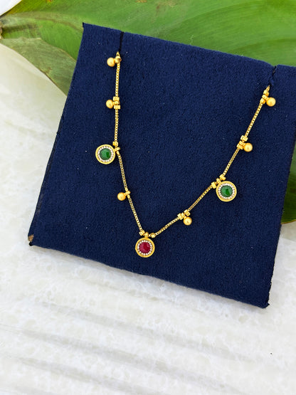 Vanya's Anti-Tarnish 18k Gold Chain for Women & Girls - Modern Design
