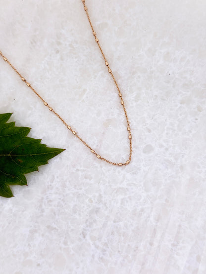 Rose Gold Plated Anti-Tarnish Chain for Women & Girls - Inaaya Design