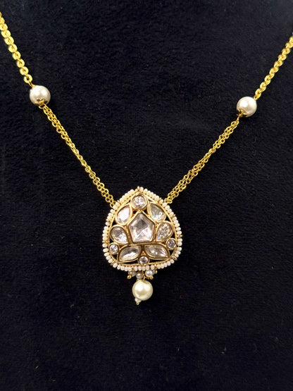 Ruhani Moissanite Pendant Set with Mala