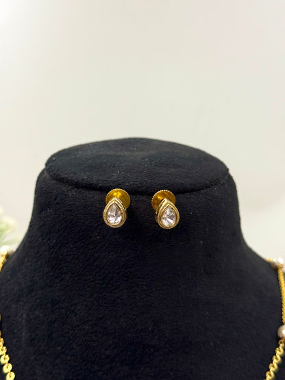 Ruhani Moissanite Pendant Set with Mala