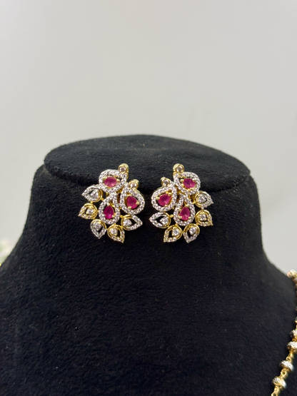 Amaira AD Pendant Set with Mala & Earrings