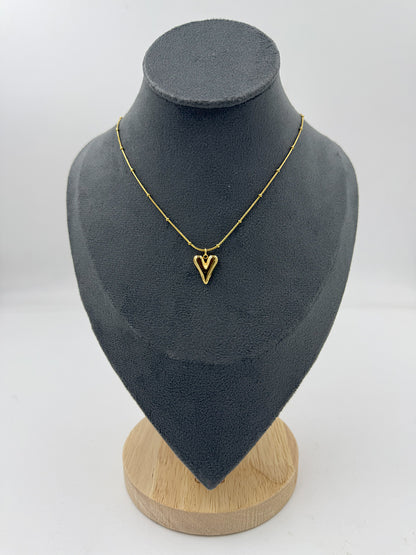 Elegant Necklace Trendy Anika 18 Carat Gold Plated