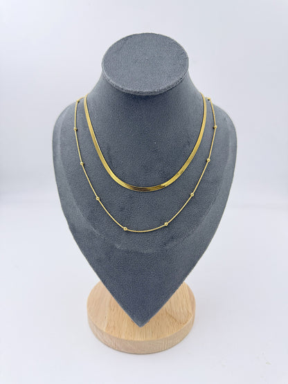 Alina Necklace for Women & Girls - 18 Carat Gold Plated