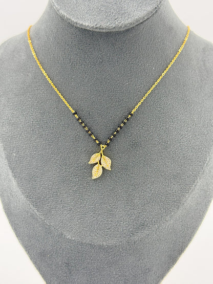 Traditional Yet Stylish Yuvika Mangalsutra in 18K Gold