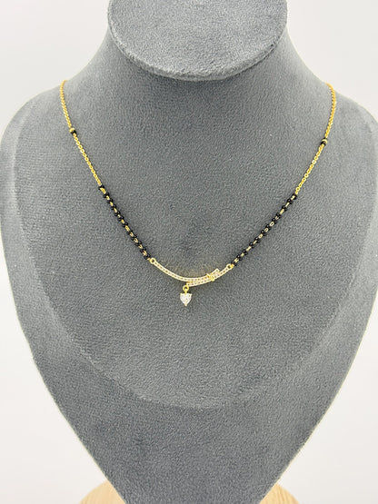 Tanisha's Favourite - 18 Carat Gold Plated Diamond Mangalsutra