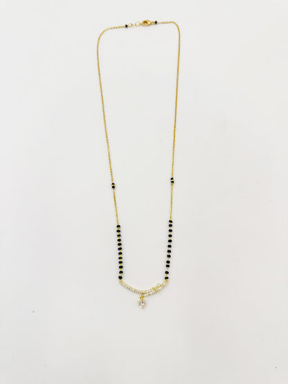 Tanisha's Favourite - 18 Carat Gold Plated Diamond Mangalsutra