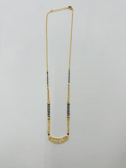 Everyday Wear Gold Plated Tiya Mangalsutra