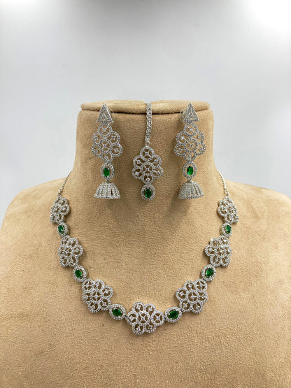 Green Keira Zirconia Jewellery Set