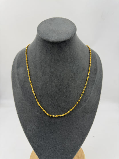 Golden Matar Mala 18k Gold Plated Chain
