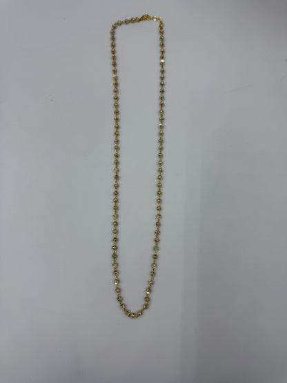 Dual Tone Matar Mala 18k Gold Plated Chain