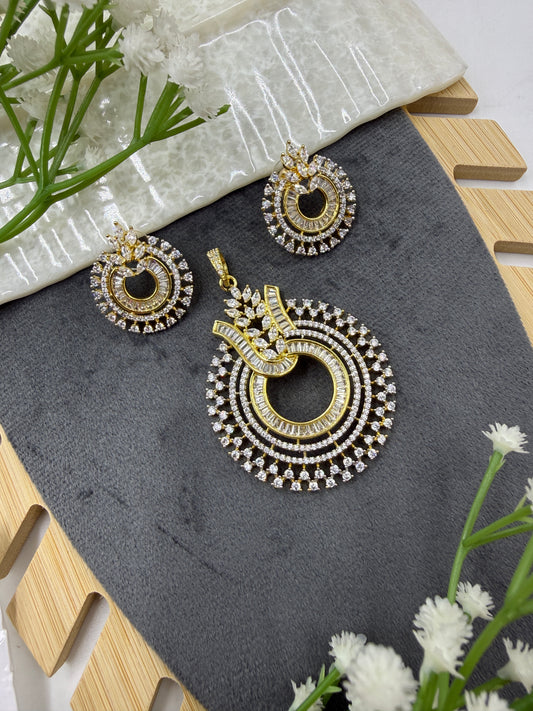 Tivyara 18K Gold Plated Pendent Set
