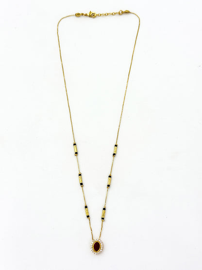 Pihu's Favourite - 18 Carat Gold Plated Diamond Mangalsutra