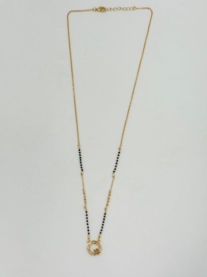 Anaya's Favourite - 18 Carat Gold Plated Diamond Mangalsutra