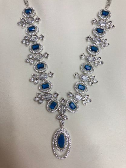 Blue Isla Zirconia Jewellery Set