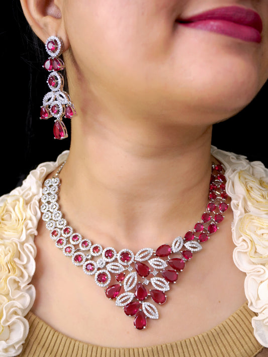 Ruby Jacqueline Zirconia Jewellery Set