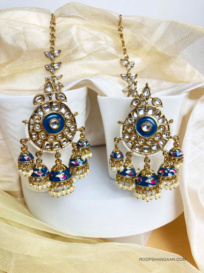 Navy Jalak Jhumkis