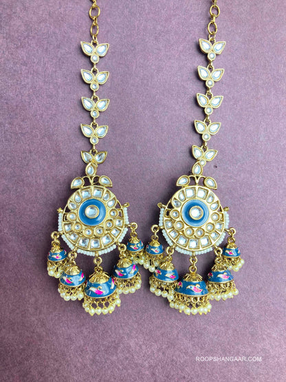 Navy Jalak Jhumkis