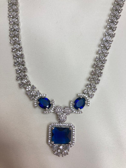 Blue Jennifer Zirconia Jewellery Set