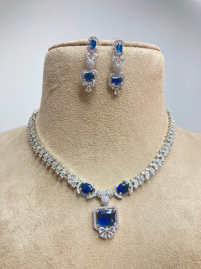 Blue Jennifer Zirconia Jewellery Set