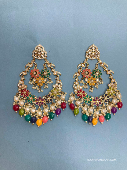 Multicolor Kashvi Chaandbalis