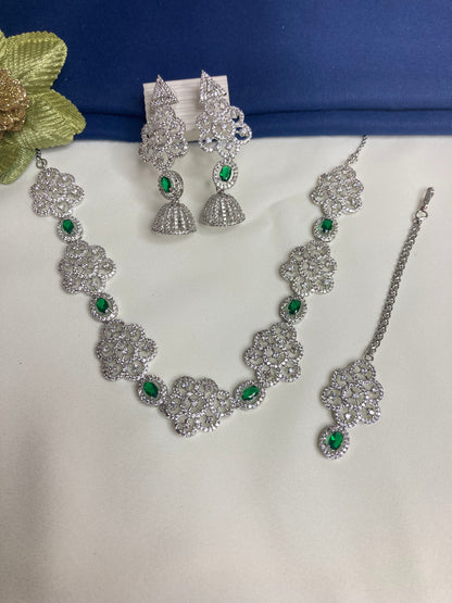 Green Keira Zirconia Jewellery Set
