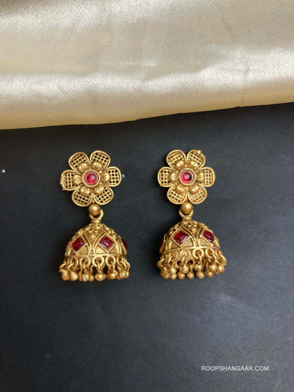 Ruby Laxmi Temple Jhumkis