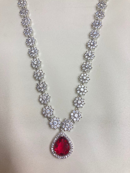 Ruby Lily Zirconia Jewellery Set