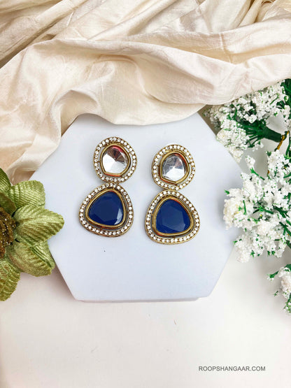 Navy Shruti Danglers