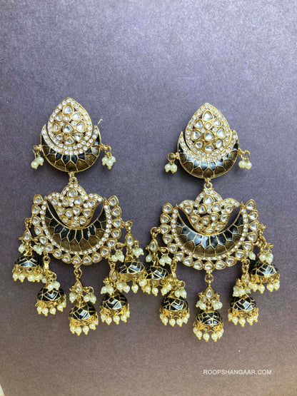 Jet Nupur Jhumkis
