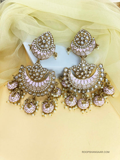 Pink Nupur Jhumkis