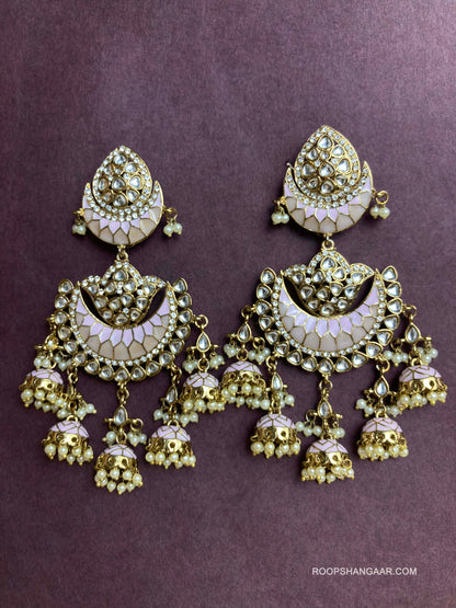 Pink Nupur Jhumkis