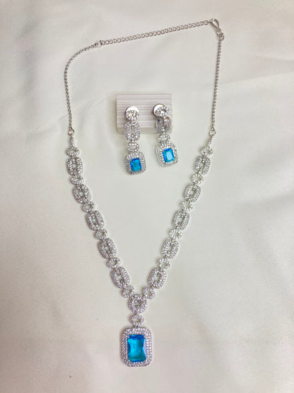 Aqua Olivia Zirconia Jewellery Set