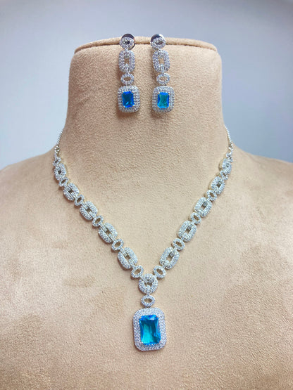 Aqua Olivia Zirconia Jewellery Set