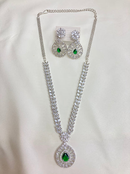 Green Sienna Zirconia Jewellery Set