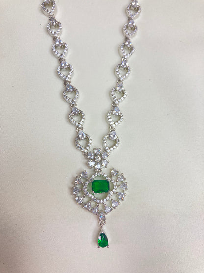 Green Sophia Zirconia Jewellery Set