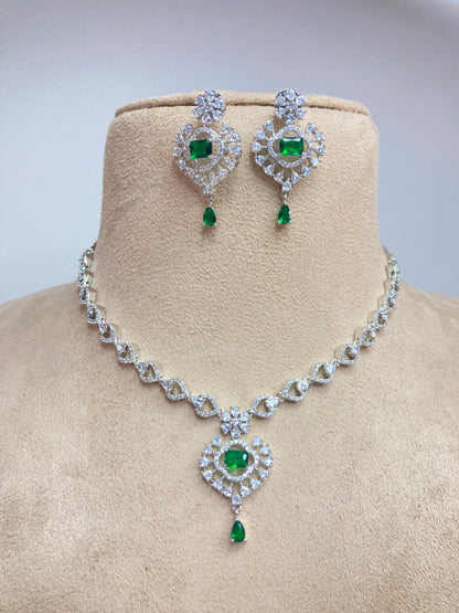 Green Sophia Zirconia Jewellery Set