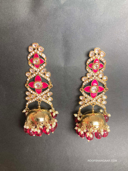 Ruby Taruni Jhumkis