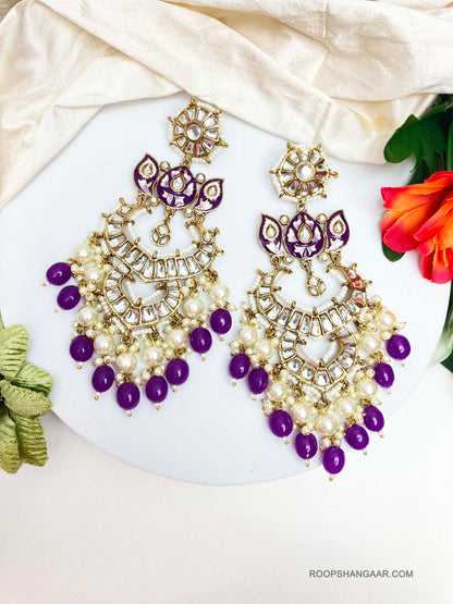 Purple Tavishi Chaandbalis