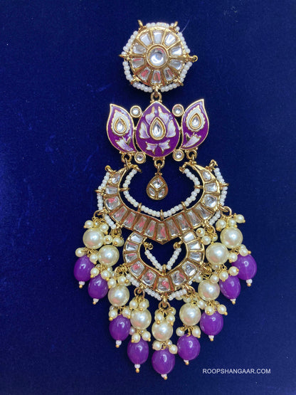Purple Tavishi Chaandbalis
