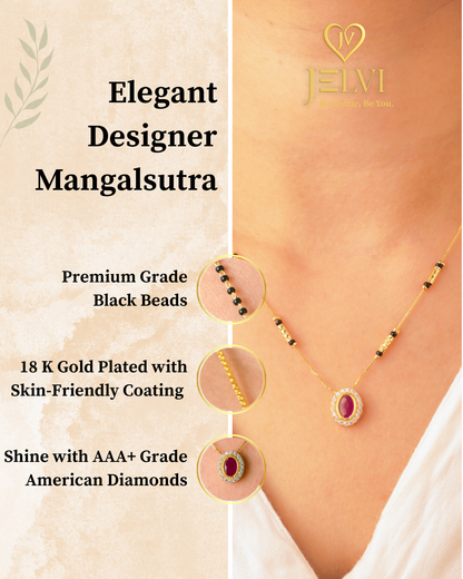 Daily Wear Kavya 18K Gold Plated Mangalsutra