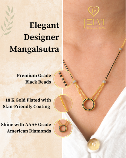 Simran Inspired 18 Carat Gold Plated Mangalsutra for Women