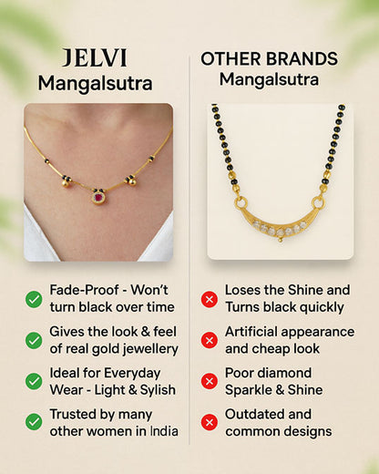 Elegant Saanvi 18K Plated Mangalsutra - Fashion Jewellery