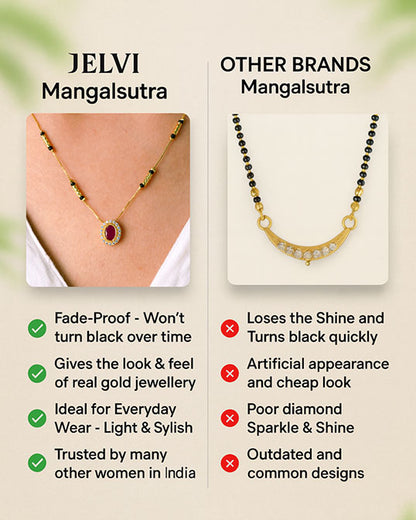 Daily Wear Kavya 18K Gold Plated Mangalsutra