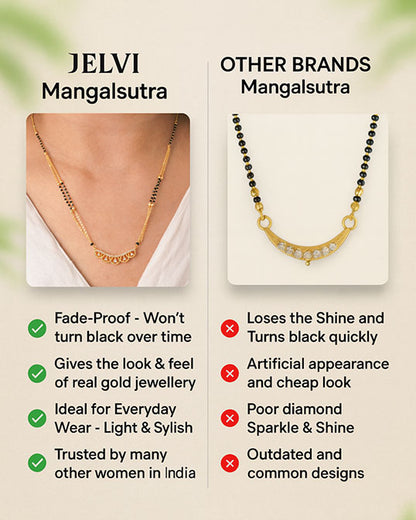 Traditional Yet Stylish Trisha Mangalsutra in 18K Gold