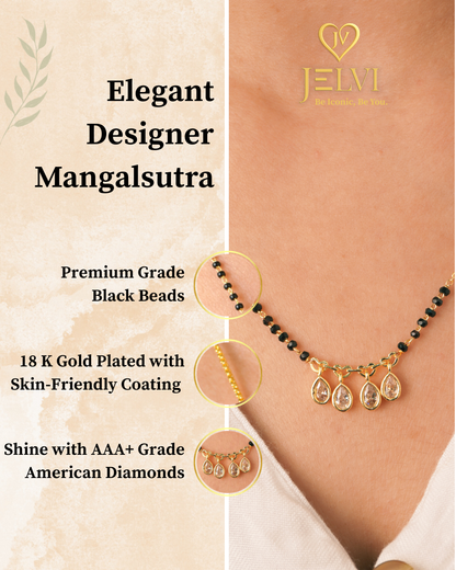 Riddhi Signature Gold Plated Mangalsutra - 18 Carat Glam