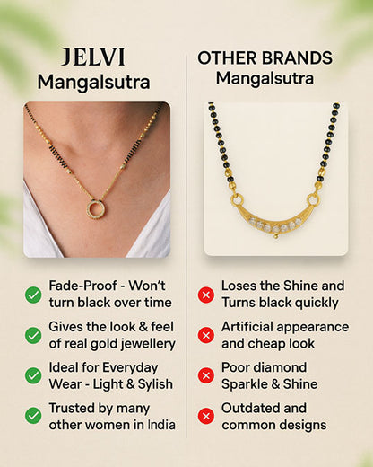 18 Carat Gold Plated Naira Style Mangalsutra