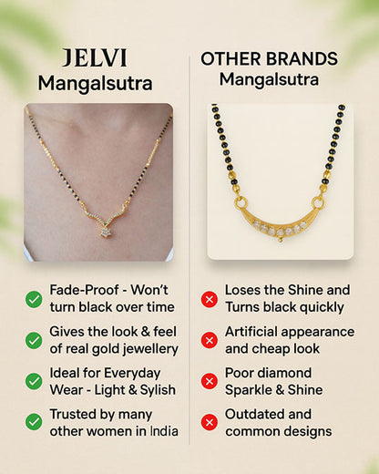18 Carat Gold Plated Tanya Style Mangalsutra