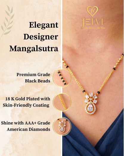 18 Carat Gold Plated Rhea Style Mangalsutra