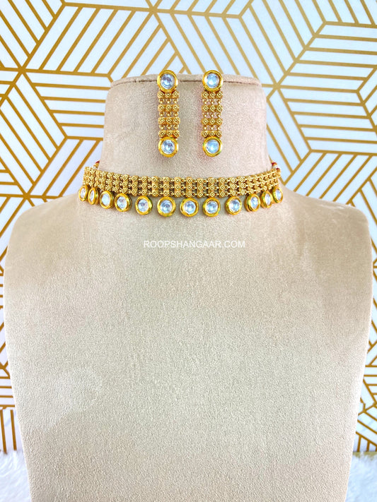 Kia Temple Kundan Necklace Set
