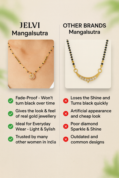 Traditional Yet Stylish Trisha Mangalsutra in 18K Gold